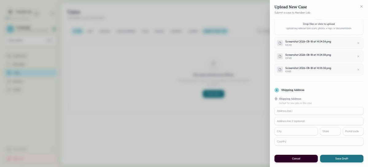 Step 12: Confirm or edit the shipping address. For recurring cases, update your organization settings to save time.